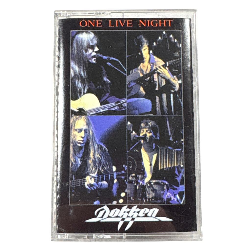 Dokken One Live Night cassette tape CMC International Records – 0607686206-4